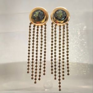 Green Gemstone Earrings